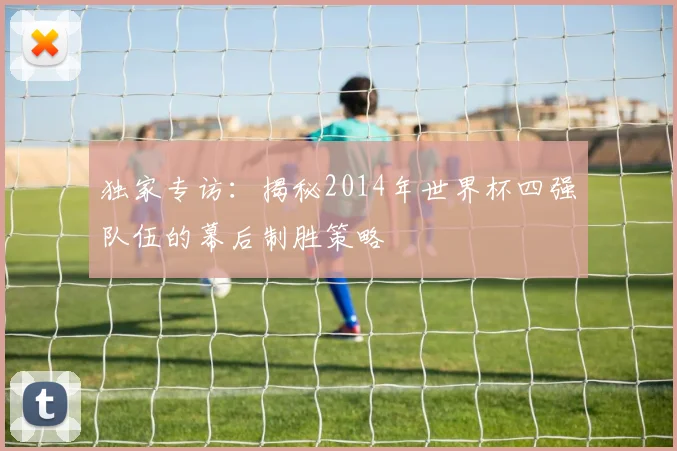 独家专访：揭秘2014年世界杯四强队伍的幕后制胜策略